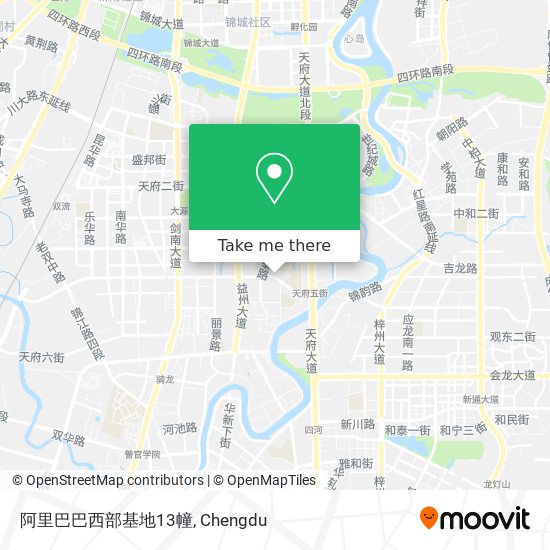 阿里巴巴西部基地13幢 map