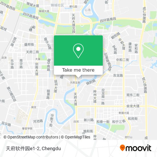 天府软件园e1-2 map