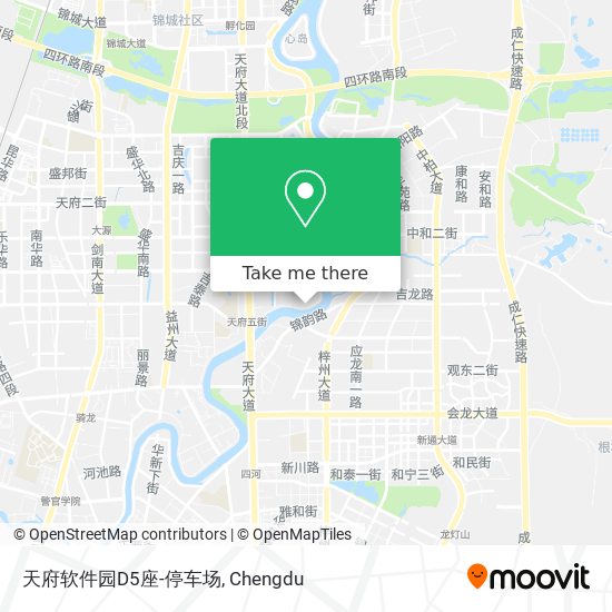 天府软件园D5座-停车场 map