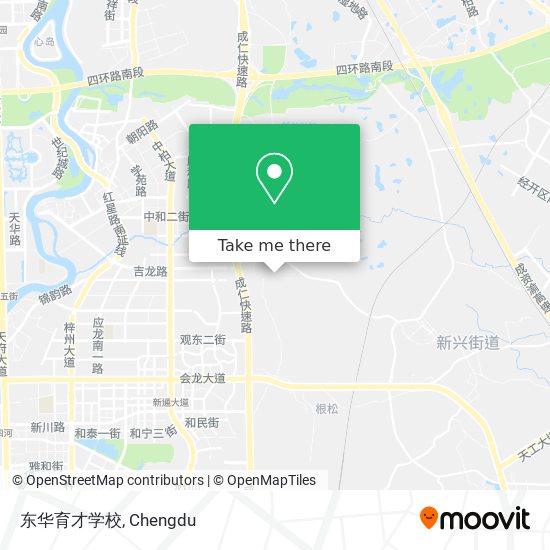东华育才学校 map
