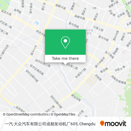 一汽·大众汽车有限公司成都发动机厂605 map
