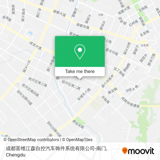 成都富维江森自控汽车饰件系统有限公司-南门 map