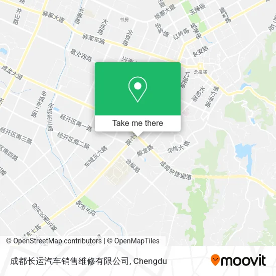 成都长运汽车销售维修有限公司 map