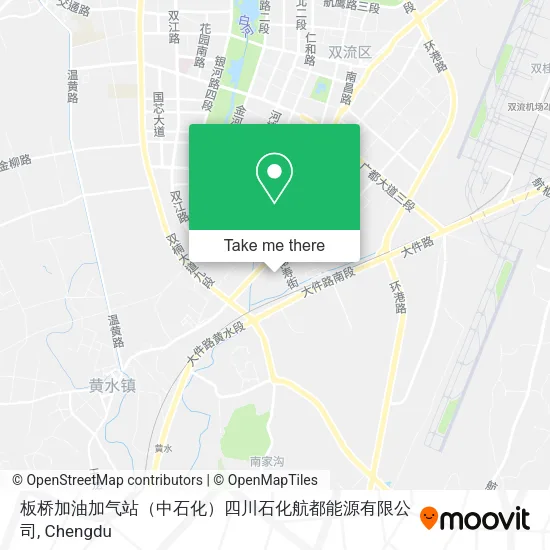 板桥加油加气站（中石化）四川石化航都能源有限公司 map