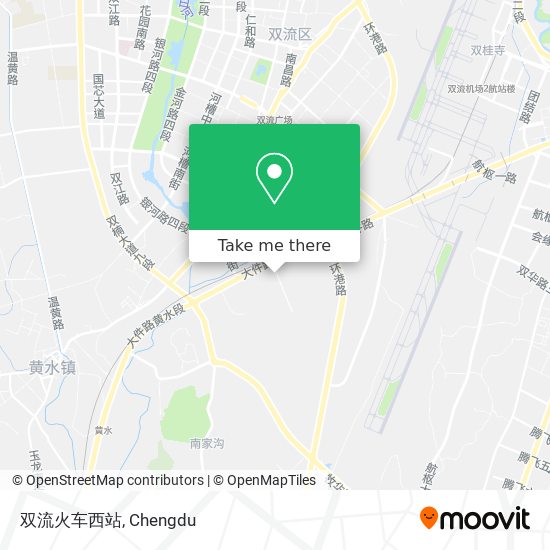 双流火车西站 map