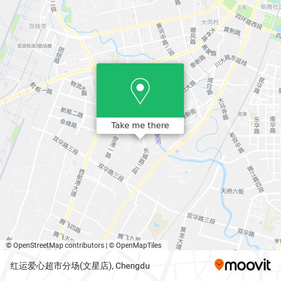 红运爱心超市分场(文星店) map