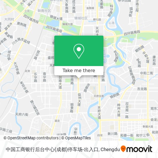 中国工商银行后台中心(成都)停车场-出入口 map