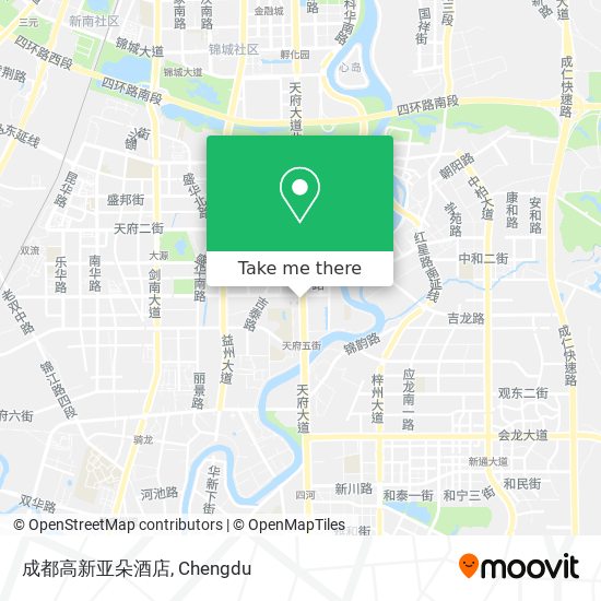 成都高新亚朵酒店 map