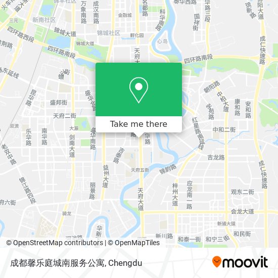成都馨乐庭城南服务公寓 map