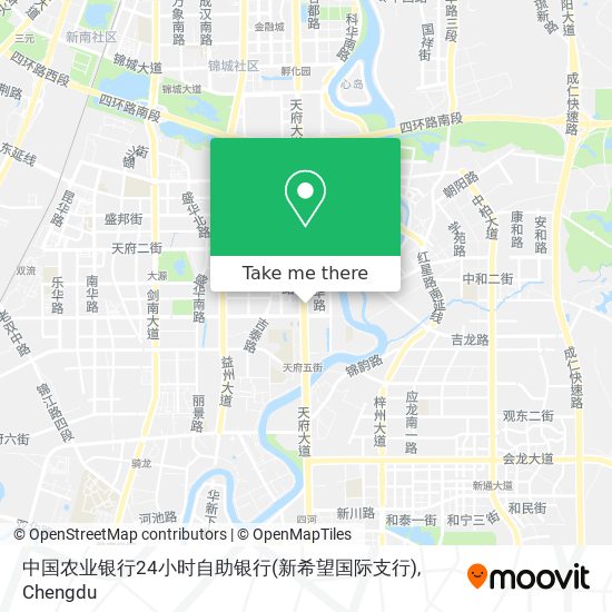 中国农业银行24小时自助银行(新希望国际支行) map