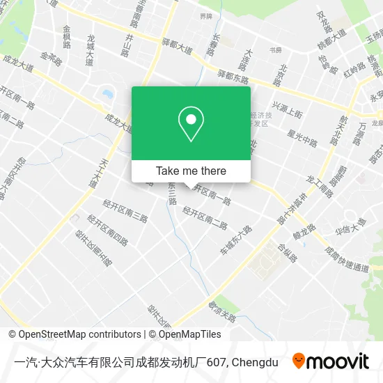 一汽·大众汽车有限公司成都发动机厂607 map