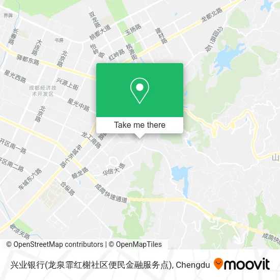 兴业银行(龙泉霏红榭社区便民金融服务点) map