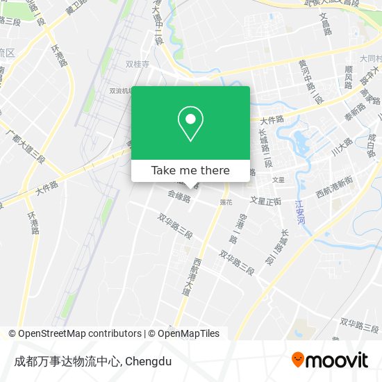 成都万事达物流中心 map