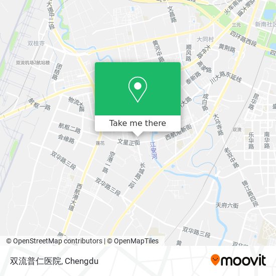双流普仁医院 map