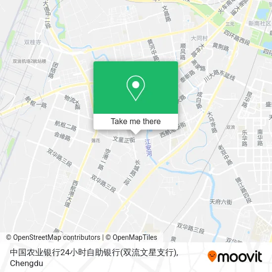 中国农业银行24小时自助银行(双流文星支行) map