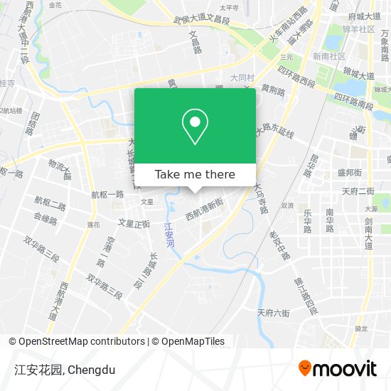 江安花园 map