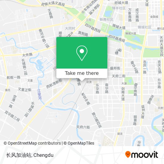 长风加油站 map