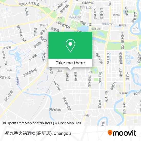 蜀九香火锅酒楼(高新店) map