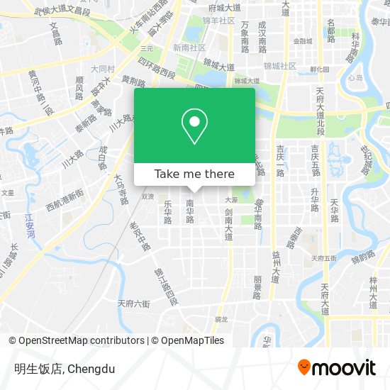 明生饭店 map