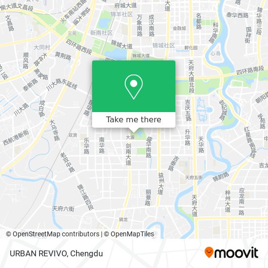 URBAN REVIVO map