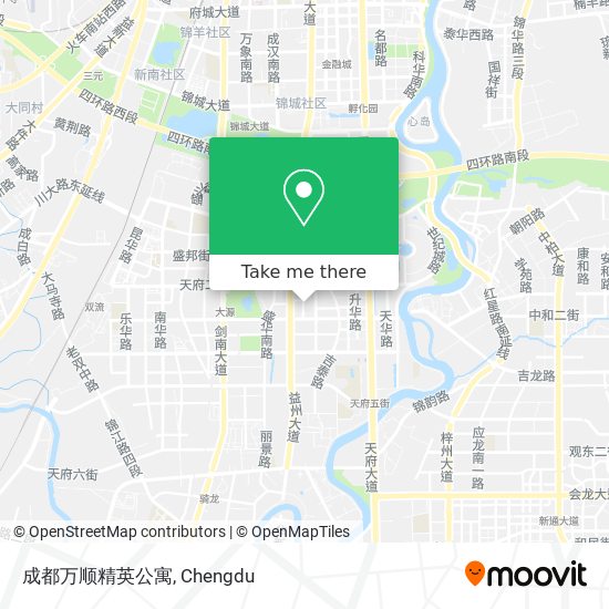 成都万顺精英公寓 map