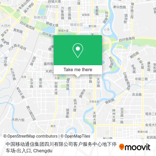 中国移动通信集团四川有限公司客户服务中心地下停车场-出入口 map