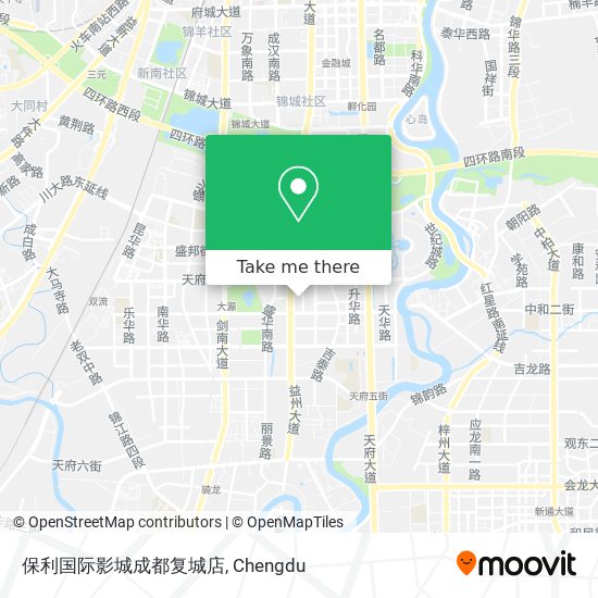 保利国际影城成都复城店 map