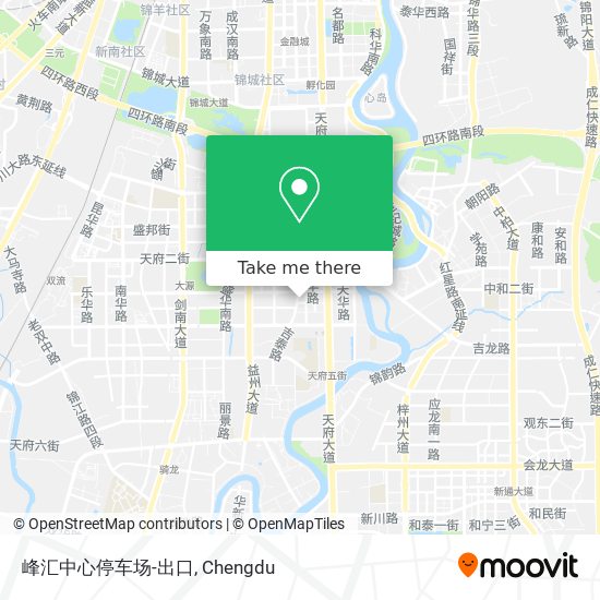 峰汇中心停车场-出口 map