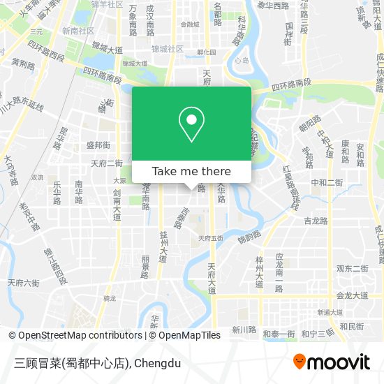 三顾冒菜(蜀都中心店) map