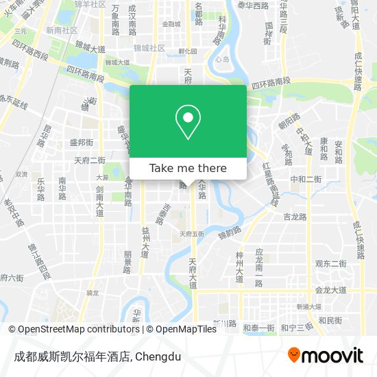 成都威斯凯尔福年酒店 map