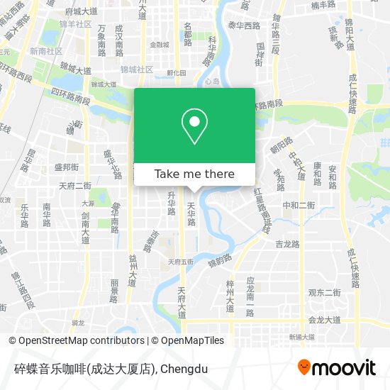 碎蝶音乐咖啡(成达大厦店) map