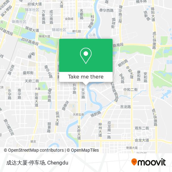 成达大厦-停车场 map