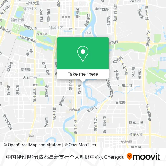 中国建设银行(成都高新支行个人理财中心) map