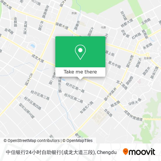 中信银行24小时自助银行(成龙大道三段) map
