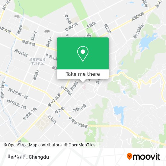 世纪酒吧 map