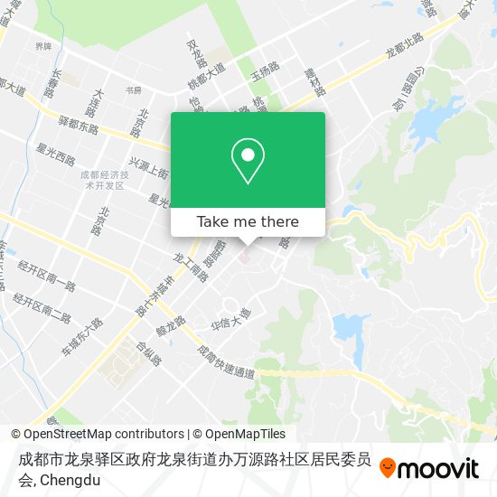 成都市龙泉驿区政府龙泉街道办万源路社区居民委员会 map