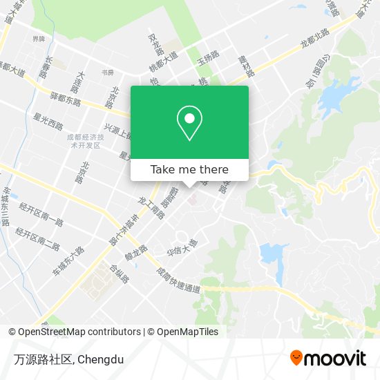 万源路社区 map