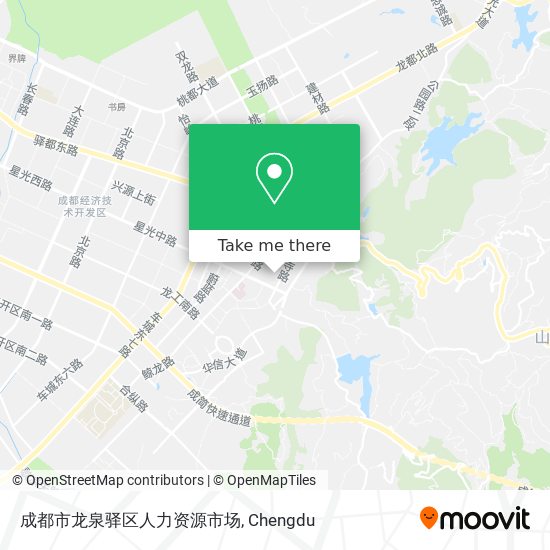 成都市龙泉驿区人力资源市场 map