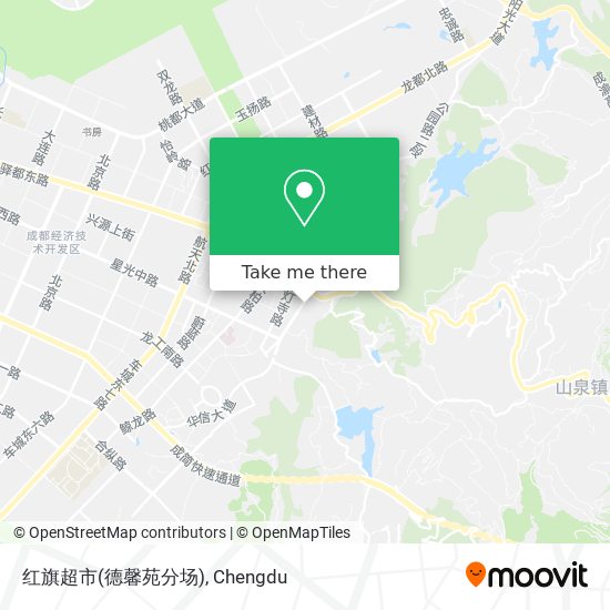 红旗超市(德馨苑分场) map