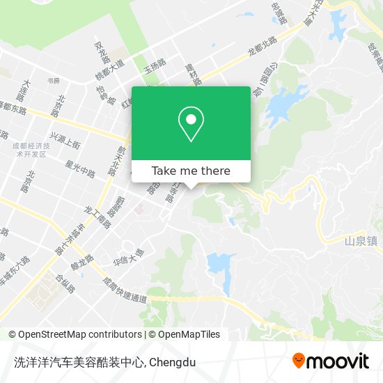洗洋洋汽车美容酷装中心 map