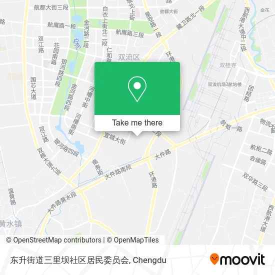 东升街道三里坝社区居民委员会 map
