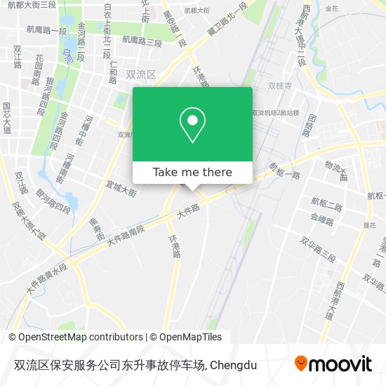 双流区保安服务公司东升事故停车场 map
