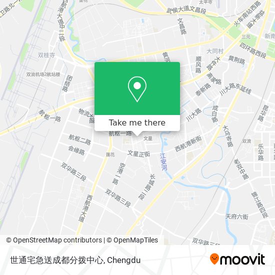 世通宅急送成都分拨中心 map