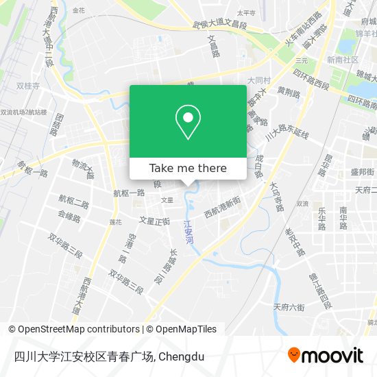 四川大学江安校区青春广场 map