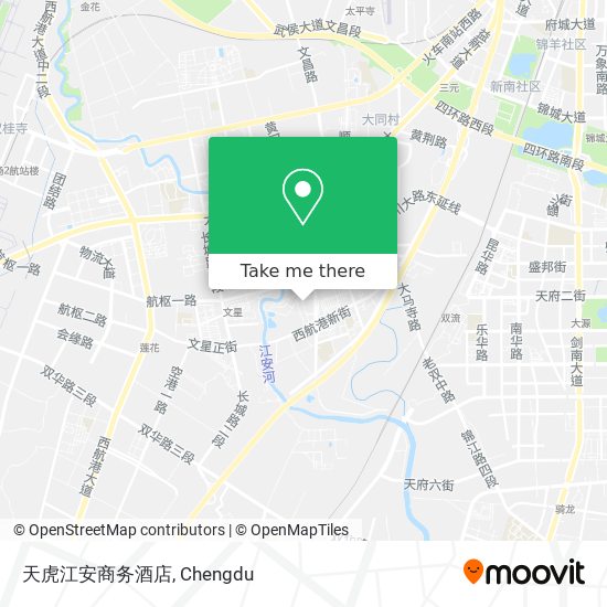 天虎江安商务酒店 map