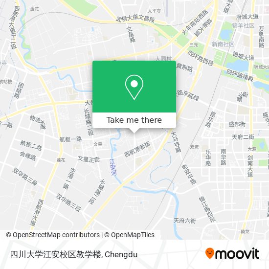 四川大学江安校区教学楼 map