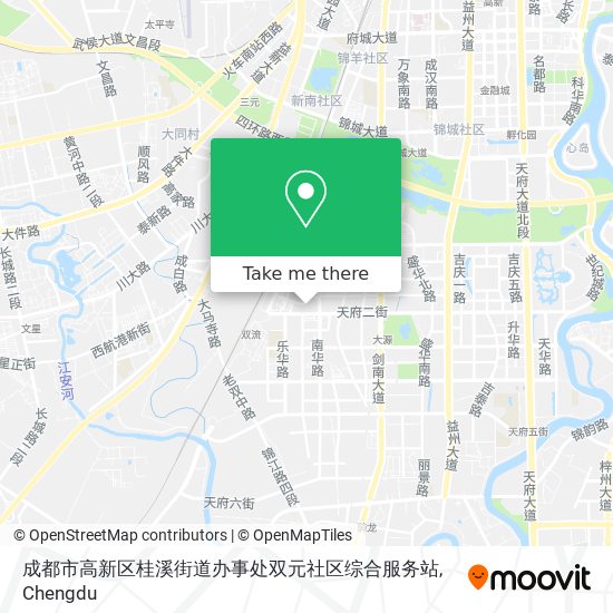 成都市高新区桂溪街道办事处双元社区综合服务站 map