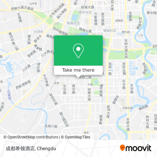 成都希顿酒店 map