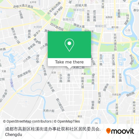 成都市高新区桂溪街道办事处双和社区居民委员会 map