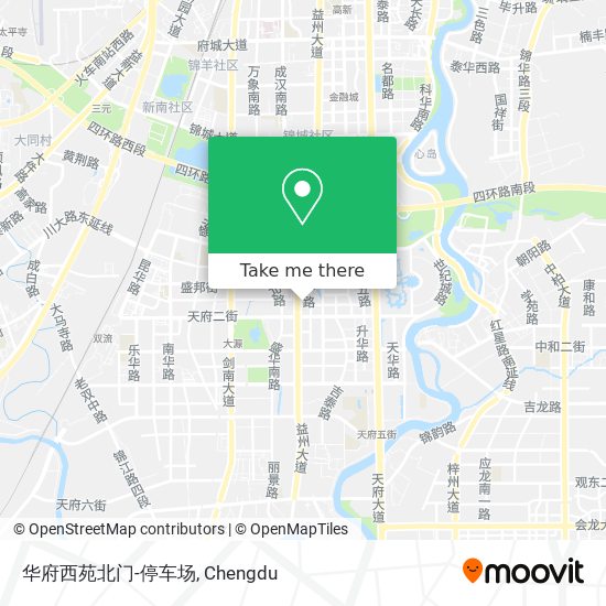 华府西苑北门-停车场 map